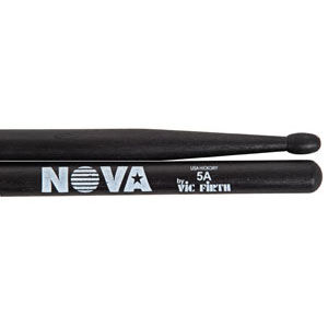 VIC FIRTH N5AB Black drumstick with white NOVA imprint